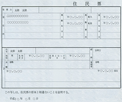 住民票画像